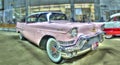 Pink 1950s Cadillac