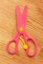 Pink safe children scissors Royalty Free Stock Photo