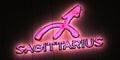 Zodiac Sagittarius Neon Sign Pink Light