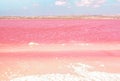 Pink Salt lake. Torrevieja, Spain Royalty Free Stock Photo