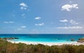 Pink sand beach in Bermuda island Royalty Free Stock Photo