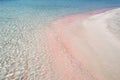 Pink Sand Beach Sea Shore Royalty Free Stock Photo