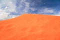 Pink Sand Dune ander sky