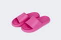 pink sandals on a white background Royalty Free Stock Photo