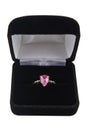 Pink sapphire ring Royalty Free Stock Photo