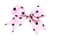 Pink satin gift bow Royalty Free Stock Photo
