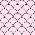 Pink scales seamless background. Pink pattern. Fish sclaes, mermaid. Royalty Free Stock Photo