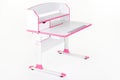 Pink school desk