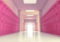 Pink School Locker Exit Way