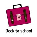 Pink school's bag