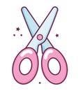 pink scissor design Royalty Free Stock Photo