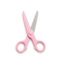 Pink scissors on white background isolated on transparent background Royalty Free Stock Photo