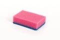 Pink scouring sponge Royalty Free Stock Photo