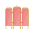 Pink screen on white background. Vector illustration. Royalty Free Stock Photo