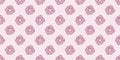 Pink scrunchy repeat pattern hair tie vector background Royalty Free Stock Photo