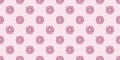 Pink scrunchy repeat pattern hair tie vector background Royalty Free Stock Photo