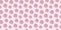 Pink scrunchy seamless girly hair tie background pattern Royalty Free Stock Photo