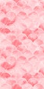 Pink sea wave geometric texture. Fish scale seamless pattern. Print for textile, wallpaper, wrapping. Royalty Free Stock Photo