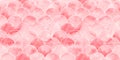 Pink sea wave geometric texture. Fish scale seamless pattern. Print for textile, wallpaper, wrapping. Royalty Free Stock Photo