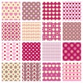 Pink seamless backgrounds Royalty Free Stock Photo