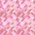 Pink seamless diagonal rectangle pattern - mosaic background Royalty Free Stock Photo
