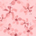 Pink Seamless Exotic. White Pattern Botanical. Gray Tropical Exotic. Coral Spring Botanical. Flower Textile. Floral Design. Flora