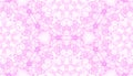 Pink seamless pattern. Astonishing delicate soap bubbles. Lace hand drawn textile ornament. Kaleidos Royalty Free Stock Photo