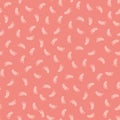 Pink seamless pattern with baby footsteps