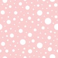 Pink seamless pattern dotted geometric pink ornamental background baby shower sweet girl background