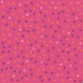 Pink seamless pattern with living coral hearts