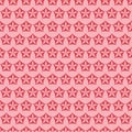 Pink seamless pattern star cosmos, decorative background for wrapping paper Royalty Free Stock Photo