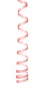 Pink serpentine streamer isolated on white. Party element Royalty Free Stock Photo