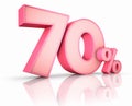 Pink Seventy Percent Royalty Free Stock Photo