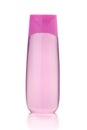 Pink shampoo bottle