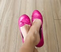 Pink shoes Royalty Free Stock Photo