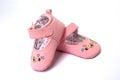 pink shoes for baby Royalty Free Stock Photo