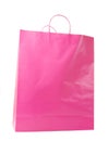 Pink Shopping Bag Isolated Royalty Free Stock Photo