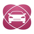 Pink sign car Royalty Free Stock Photo