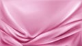 Pink silk folded fabric background luxurious cloth Royalty Free Stock Photo