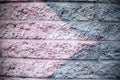 Pink and Silver Gray Brick Wall Background Royalty Free Stock Photo