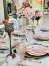 Pink and silver party theme idea