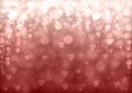 Pink silver Valentine heart background