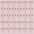 Pink Simple Floral Pattern Texture Wallart Royalty Free Stock Photo