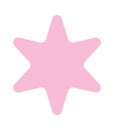 Pink six-point star abstract geometry Royalty Free Stock Photo