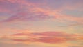 pink sky fluffy white clouds on gold sunset summer tropical nature background landscape Royalty Free Stock Photo