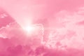 pink sky love lovely sweet pinky lady bright sunny skyscape for wedding postcard background