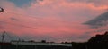 Pink Skys Over Macon, Ga 02 Royalty Free Stock Photo