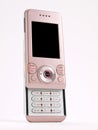 Pink Slider Cell Phone front Royalty Free Stock Photo