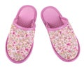 Pink slippers Royalty Free Stock Photo