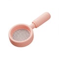 Pink Small Mesh Strainer Kitchen Utensil Royalty Free Stock Photo